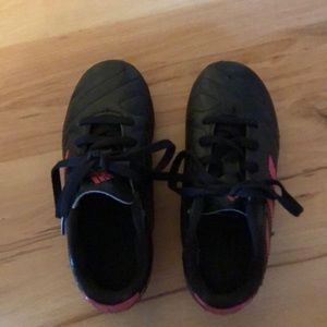 Adidas black outdoor soccer cleats